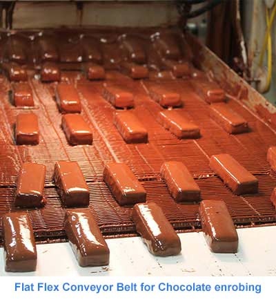 Flat Flex Conveyor Belt for Chocolate